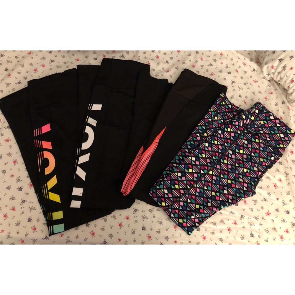 4 VS workout leggings all for $69. 3-sm, 1-med
